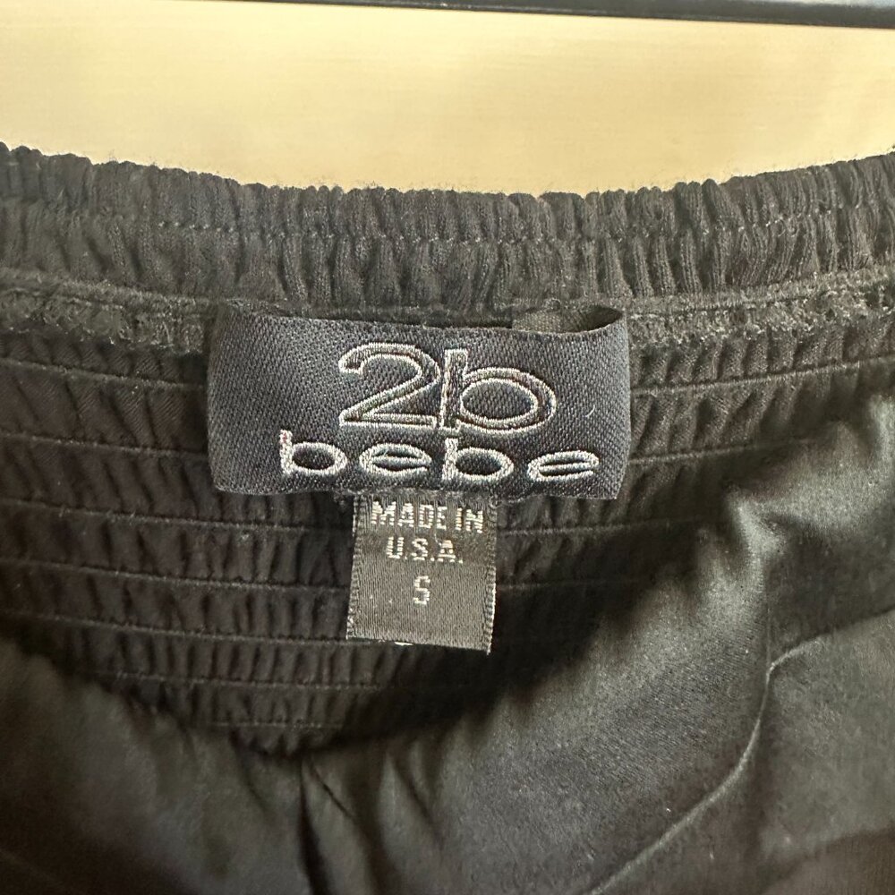2b bebe Strapless Black Mini Dress - Picture 5 of 5